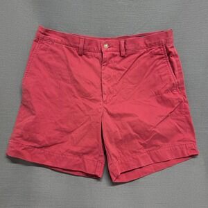 Polo Ralph Lauren Mens Chino Shorts Red Pink Salmon Cotton Twill 33 6 Inseam